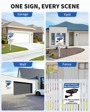 Load image into Gallery viewer, PRIVATE PROPERTY Reflective Video Surveillance Yard Sign, Aluminum Home Security Sign with Stakes, Anti-UV, Rustproof, Waterproof, 9*7inch