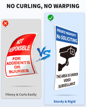 Load image into Gallery viewer, PRIVATE PROPERTY Reflective Video Surveillance Yard Sign, Aluminum Home Security Sign with Stakes, Anti-UV, Rustproof, Waterproof, 9*7inch