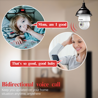 YOUYIDESI Smart 360-Degree Rotating Light bulb Camera with Dual-Band Wi-Fi, Motion Sensor, and Secure Video View for Indoor/Outdoor Home Security - 5MP High-Definition Wireless Bulb camera (2 pack)